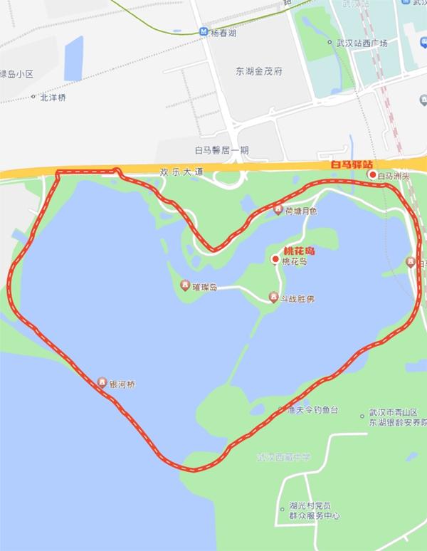 东湖绿道骑行攻略路线图