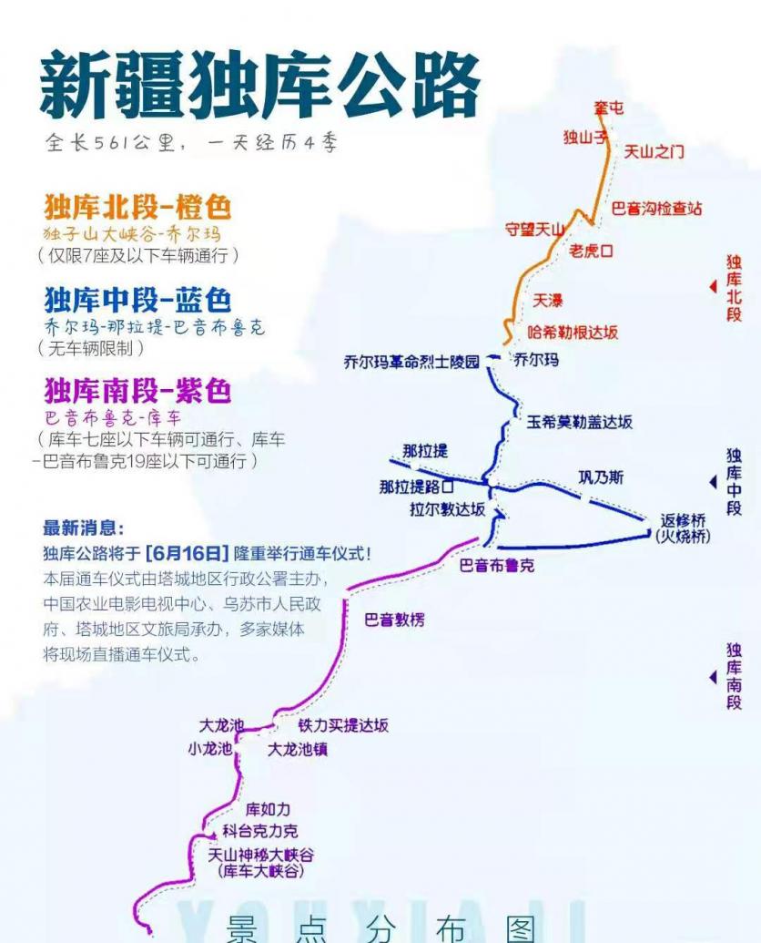 2024独库公路旅游攻略 - 开通时间 - 开放时间 - 最佳旅游时间 - 自驾游最佳路线 - 地址 - 交通 - 天气