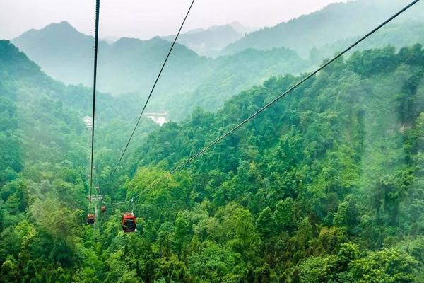 青城山索道到山顶多久